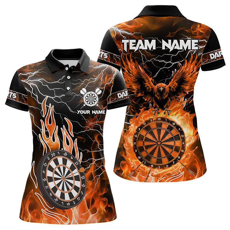 Orange Dart Board Fire Flame Custom Eagle Dart, Thunder Lightning Dart Team