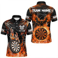 Orange Dart Board Fire Flame Custom Eagle Dart, Thunder Lightning Dart Team