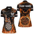 Orange Dart Board Fire Flame Custom Eagle Dart, Thunder Lightning Dart Team