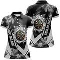 Personalized Dartboard Fire Flame Smoke Custom Dart, Darts Team | Grey