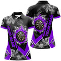 Personalized Dartboard Fire Flame Smoke Custom Dart, Darts Team | Purple
