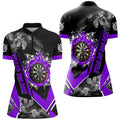 Personalized Dartboard Fire Flame Smoke Custom Dart, Darts Team | Purple
