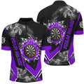 Personalized Dartboard Fire Flame Smoke Custom Dart, Darts Team | Purple