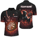 Personalized Scary Death Skeleton Fire Dart Custom Darts League Team