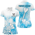 Personalized Blue Abstract Darts and Quarter-Zip, Best Darts Team