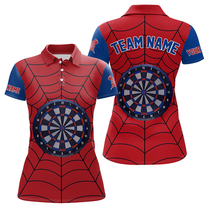Blue And Red Dart Spider Web Custom Dart, Unique Dart Team Funny Dart