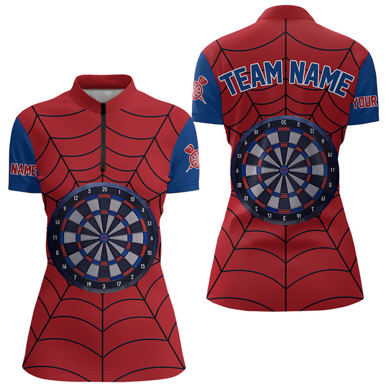 Blue And Red Dart Spider Web Custom Dart, Unique Dart Team Funny Dart