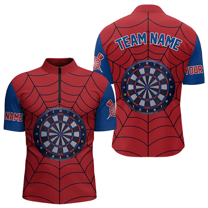 Blue And Red Dart Spider Web Custom Dart, Unique Dart Team Funny Dart