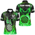 Green Dart Board Fire Flame Custom Eagle Dart, Thunder Lightning Dart Team