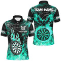 Turquoise Dart Board Fire Flame Custom Eagle Dart, Thunder Lightning Dart