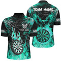Turquoise Dart Board Fire Flame Custom Eagle Dart, Thunder Lightning Dart