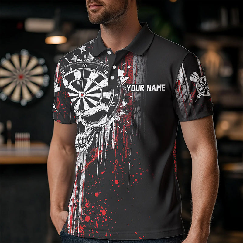 Retro American Flag Grunge Skull Darts and Custom Dart Darts
