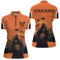 Halloween Spook Night Death Skeleton Custom Darts, Orange Scary Dart