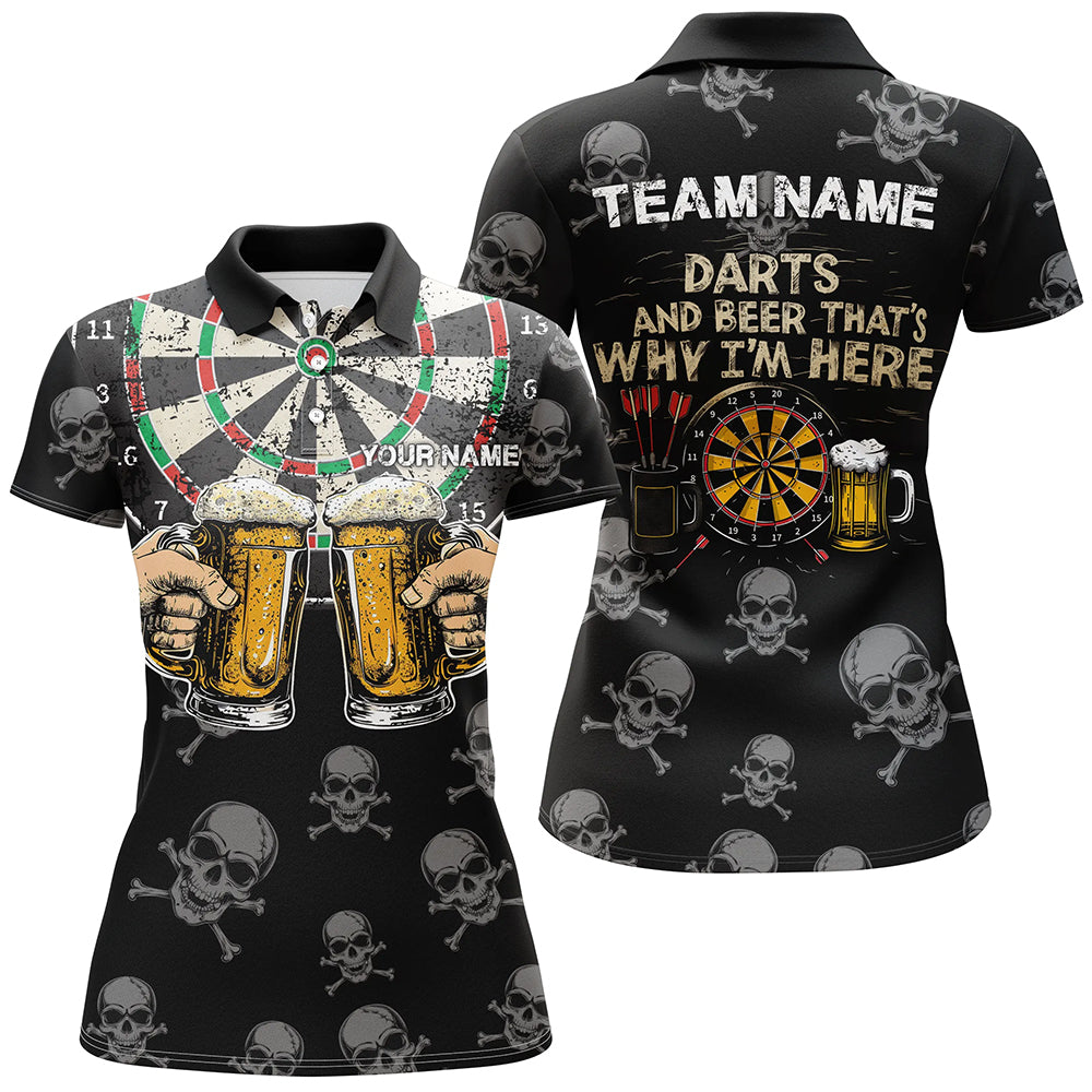 Darts And Beer That's Why I'm Here Custom Skull Darts Best Drinking Darts