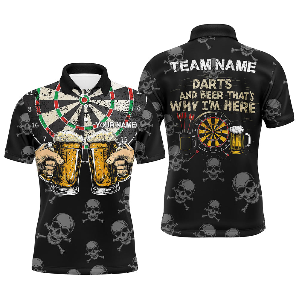 Darts And Beer That's Why I'm Here Custom Skull Darts Best Drinking Darts