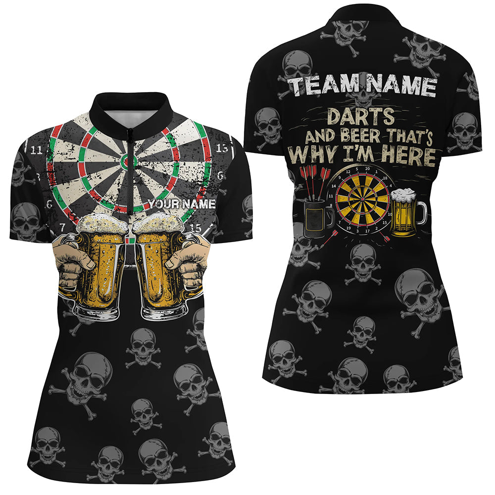 Darts And Beer That's Why I'm Here Custom Skull Darts Best Drinking Darts