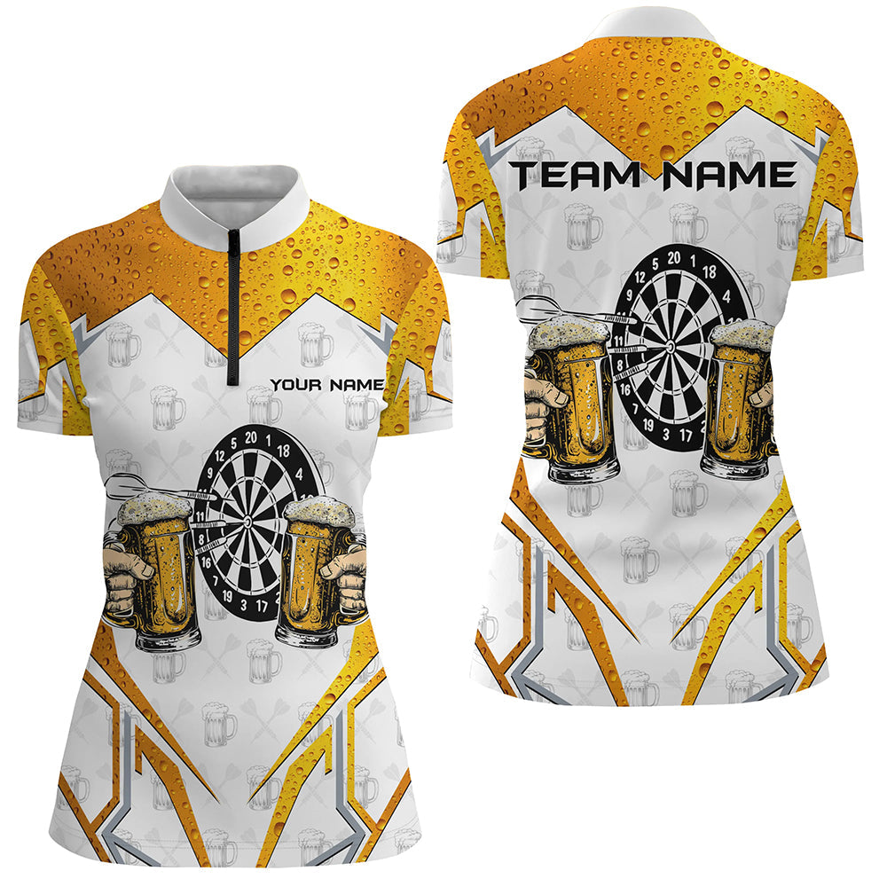 Funny Dartboard And Beer Custom Darts, Best Drinking Darts Team |White