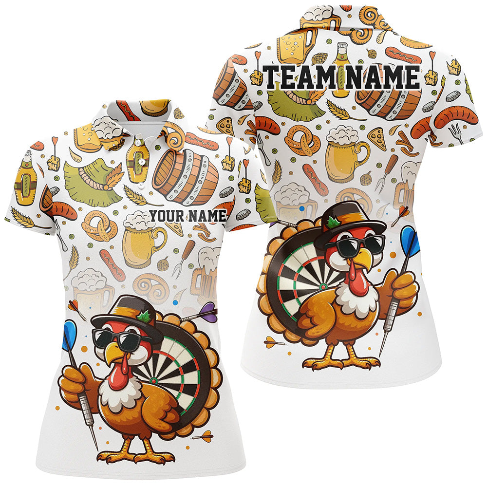 Funny Turkey Chicken Custom Men Dart, Thanksgiving Dart Team Uniform Dart