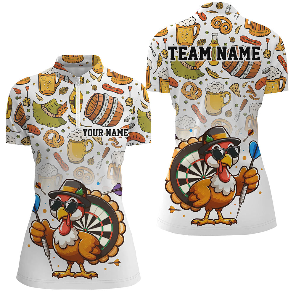 Funny Turkey Chicken Custom Men Dart, Thanksgiving Dart Team Uniform Dart