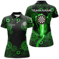Green Darts Gearwheel Pattern Custom Dart, Dart Darts League Team Uniform