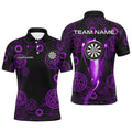 Purple Darts Gearwheel Pattern Custom Dart, Dart Darts League Team Uniform