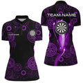 Purple Darts Gearwheel Pattern Custom Dart, Dart Darts League Team Uniform