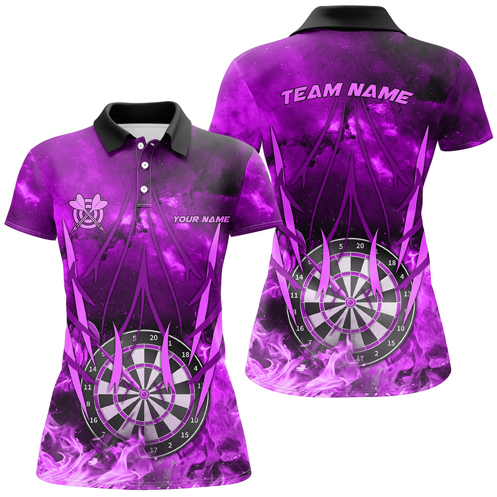 Personalized Purple 3D Darts Board On Fire Men Darts Custom Flame Darts For Player