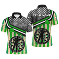 Personalized Green Retro American Flag Darts Custom Patriotic Darts Player
