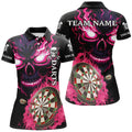 Personalized Pink Darts Board Flame Skull Men Dart Custom Team League Dart Uniform