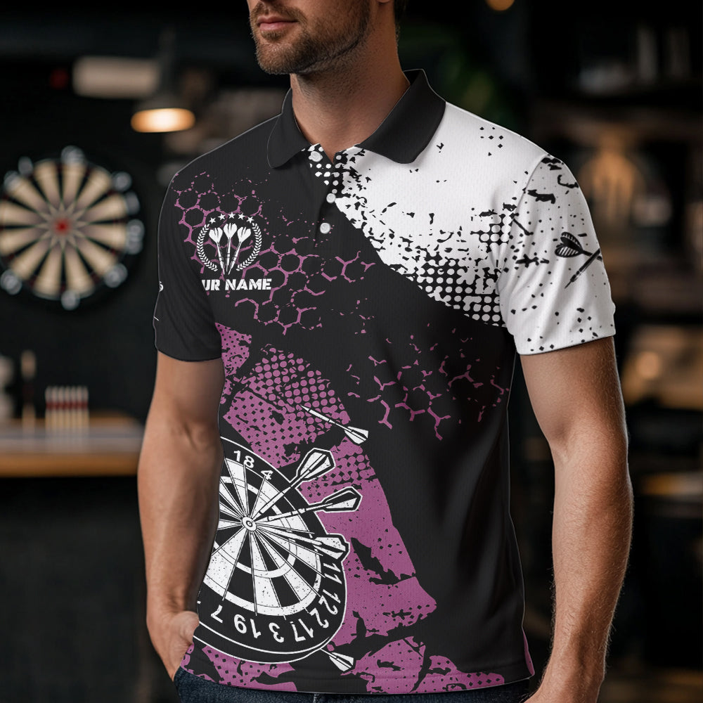 Pink Black Grunge Darts, Custom Dart Darts