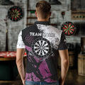 Pink Black Grunge Darts, Custom Dart Darts
