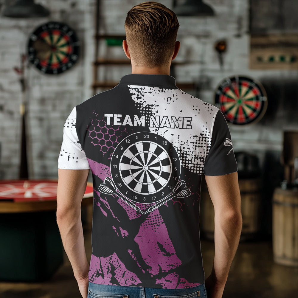 Pink Black Grunge Darts, Custom Dart Darts