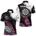 Pink Black Grunge Darts, Custom Dart Darts