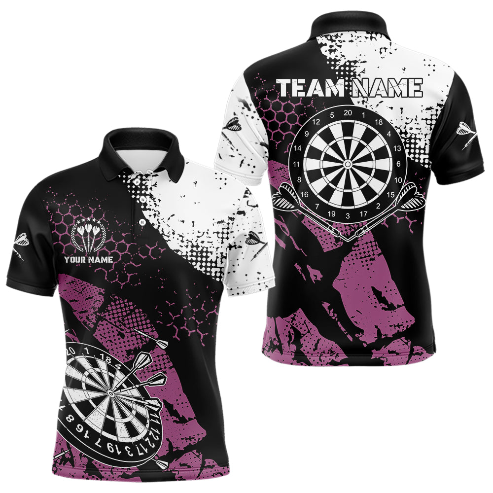 Pink Black Grunge Darts, Custom Dart Darts