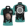 Personalized Black And Turquoise Darts Board 3D Men Darts Custom Darts Team