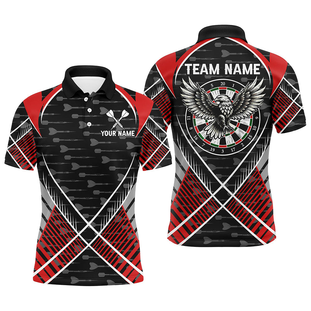 Darts Eagle Arrow Pattern Custom and Quarter-Zip, Darts Team Apparel |Red