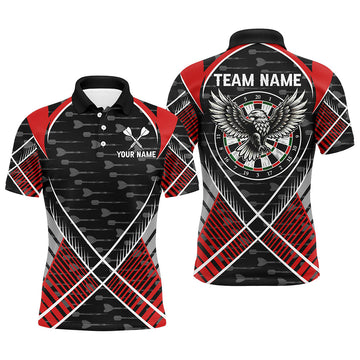 Darts Eagle Arrow Pattern Custom and Quarter-Zip, Darts Team Apparel |Red