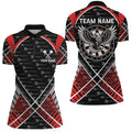 Darts Eagle Arrow Pattern Custom and Quarter-Zip, Darts Team Apparel |Red