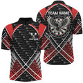 Darts Eagle Arrow Pattern Custom and Quarter-Zip, Darts Team Apparel |Red