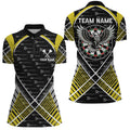 Darts Eagle Arrow Pattern Custom and Quarter-Zip Best Darts Team |Yellow