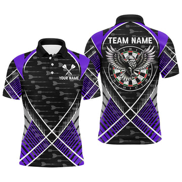 Darts Eagle Arrow Pattern Custom and Quarter-Zip Best Darts Team |Purple