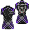 Darts Eagle Arrow Pattern Custom and Quarter-Zip Best Darts Team |Purple