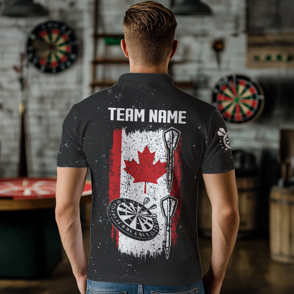 Custom Grunge Canada Flag Smoke Dart, Patriotic Darts