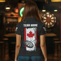 Custom Grunge Canada Flag Smoke Dart, Patriotic Darts