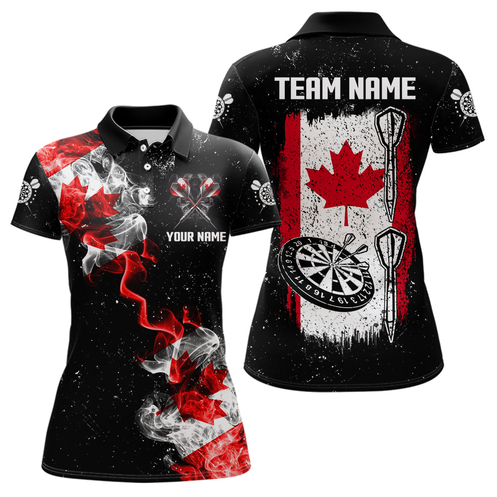 Custom Grunge Canada Flag Smoke Dart, Patriotic Darts