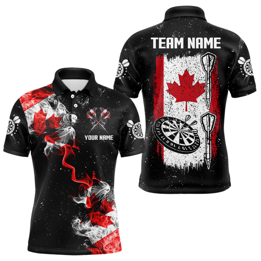 Custom Grunge Canada Flag Smoke Dart, Patriotic Darts