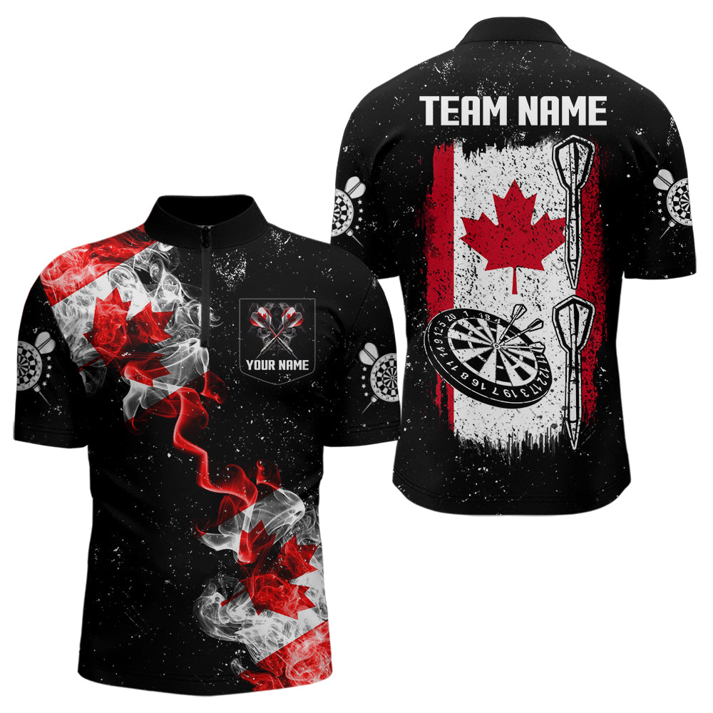 Custom Grunge Canada Flag Smoke Dart, Patriotic Darts