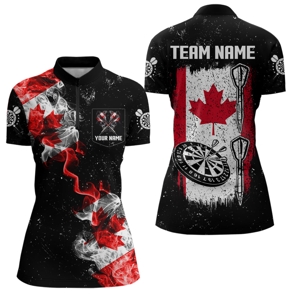 Custom Grunge Canada Flag Smoke Dart, Patriotic Darts