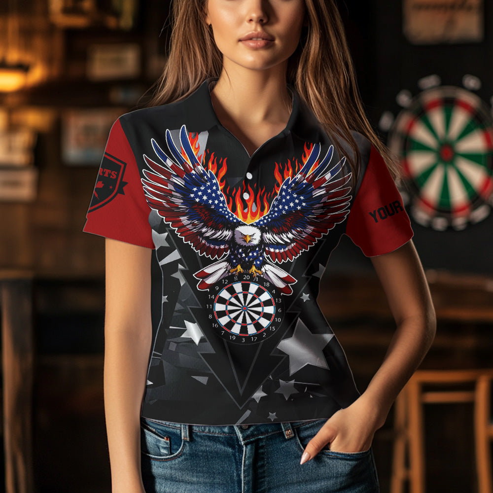 Personalized Fire American Flag Eagle Darts Custom Pride Patriotic Dart