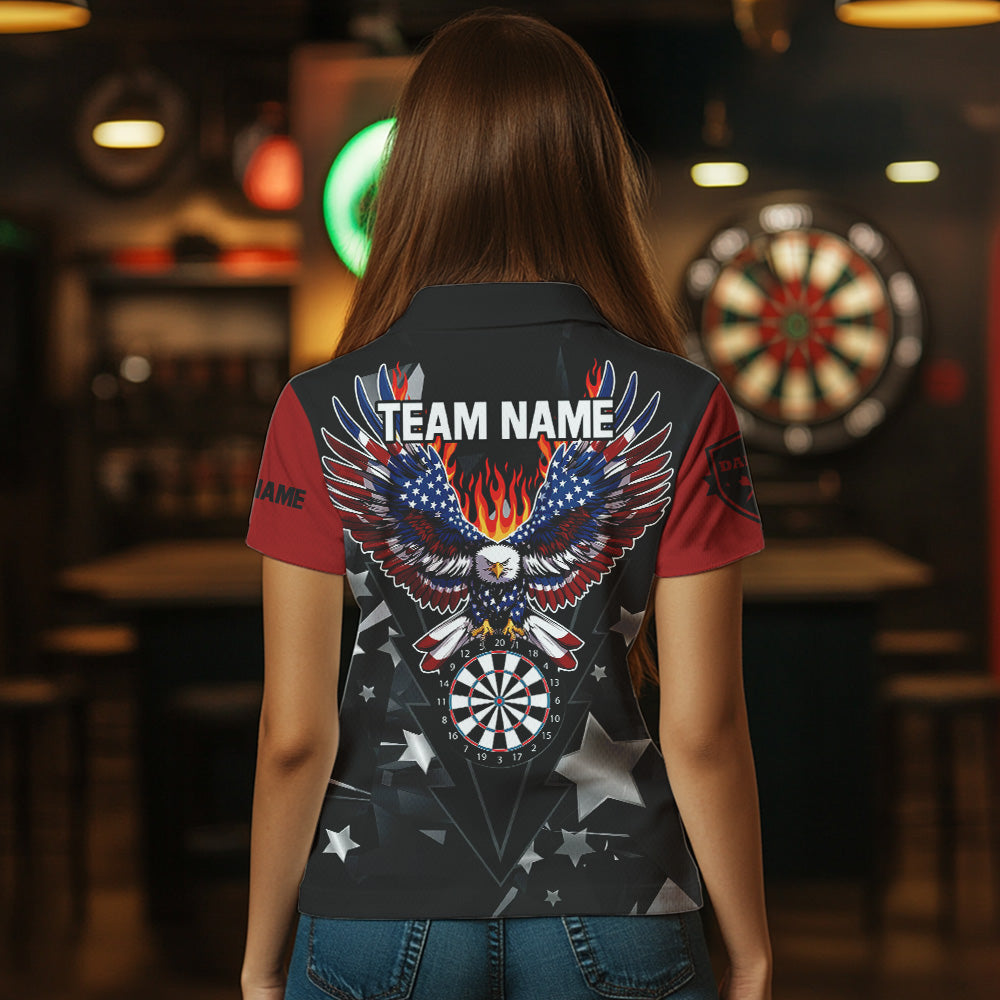 Personalized Fire American Flag Eagle Darts Custom Pride Patriotic Dart